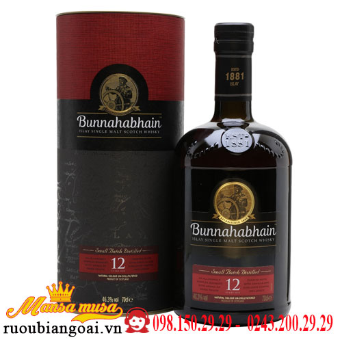 Rượu Bunnahabhain 12 năm - Chi Nhánh - Công Ty Cổ Phần Thương Mại Quốc Tế An Phú Group